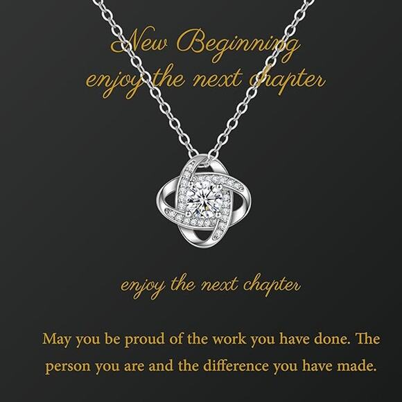 Cheer Up Healing Christmas Love Knot Pandent Necklaces Jewelry - Picture 1 of 3